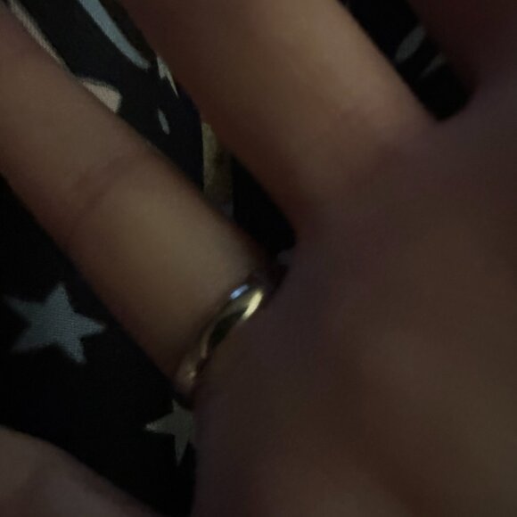 BLUE CZ SILVER COCKTAIL RING SZ 7 - Picture 9 of 12